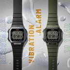 Unisex Quartz Black Dial Digital Resin Watch D441