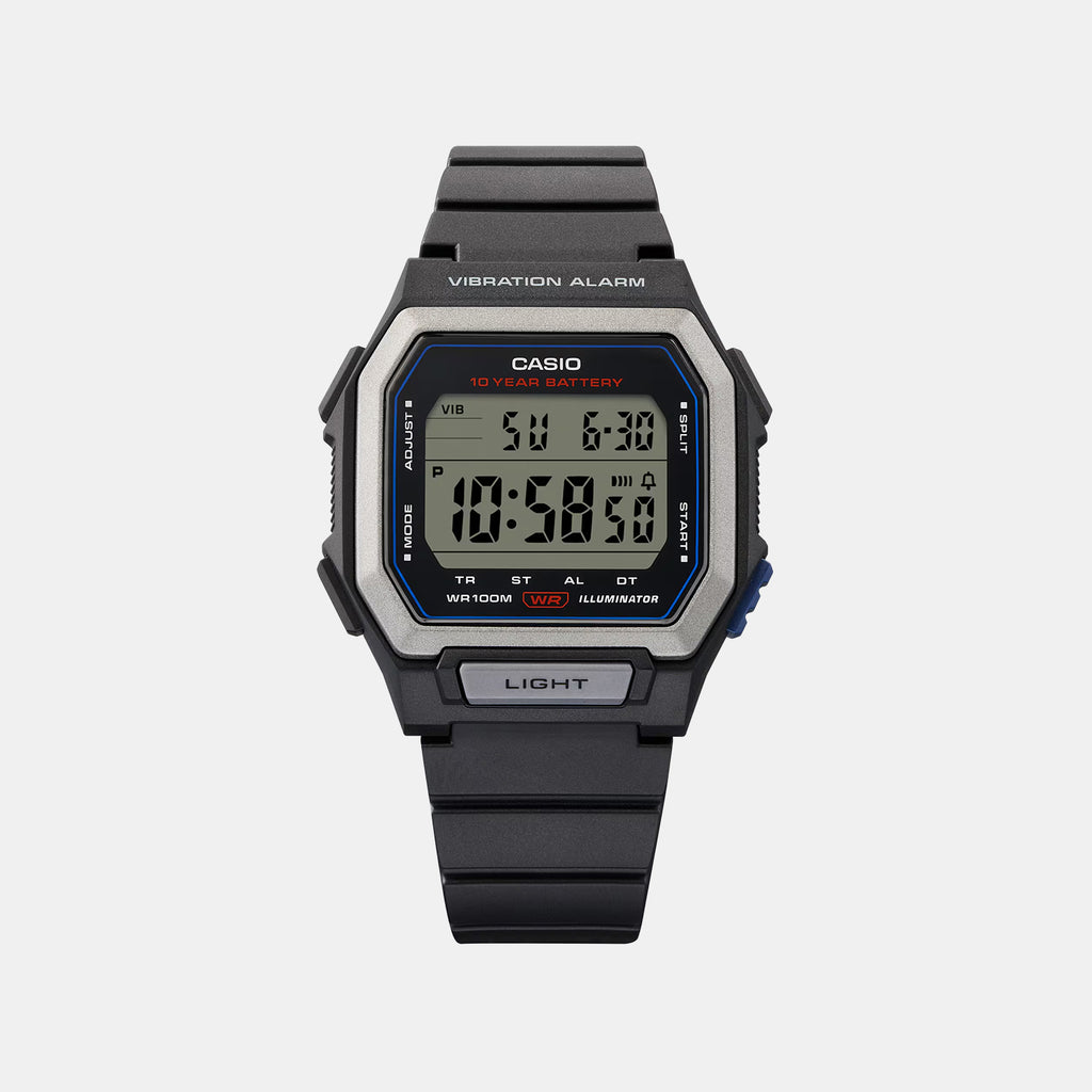 Unisex Quartz Black Dial Digital Resin Watch D441