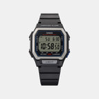 Unisex Quartz Black Dial Digital Resin Watch D441