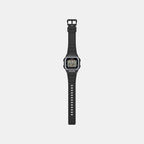 Unisex Quartz Black Dial Digital Resin Watch D441