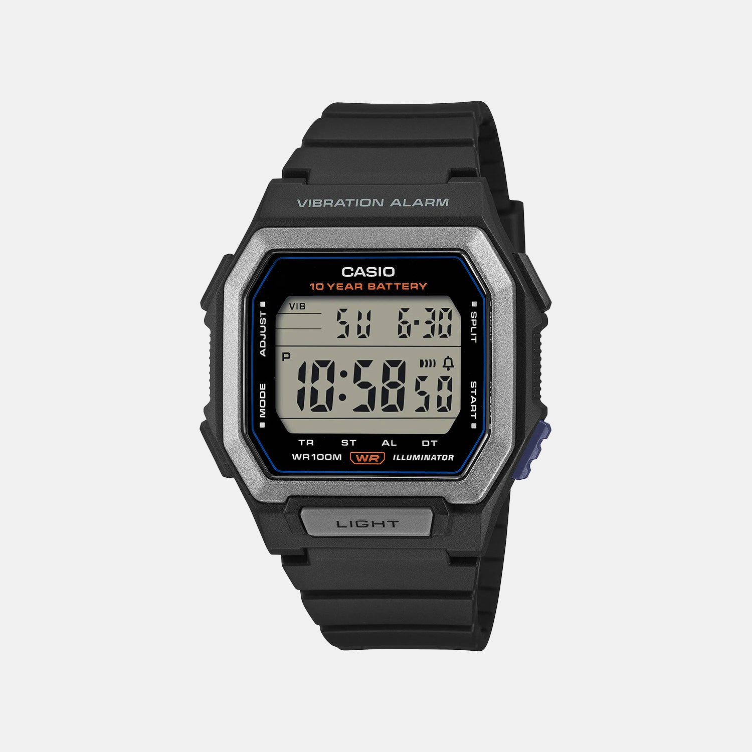 Unisex Quartz Black Dial Digital Resin Watch D441