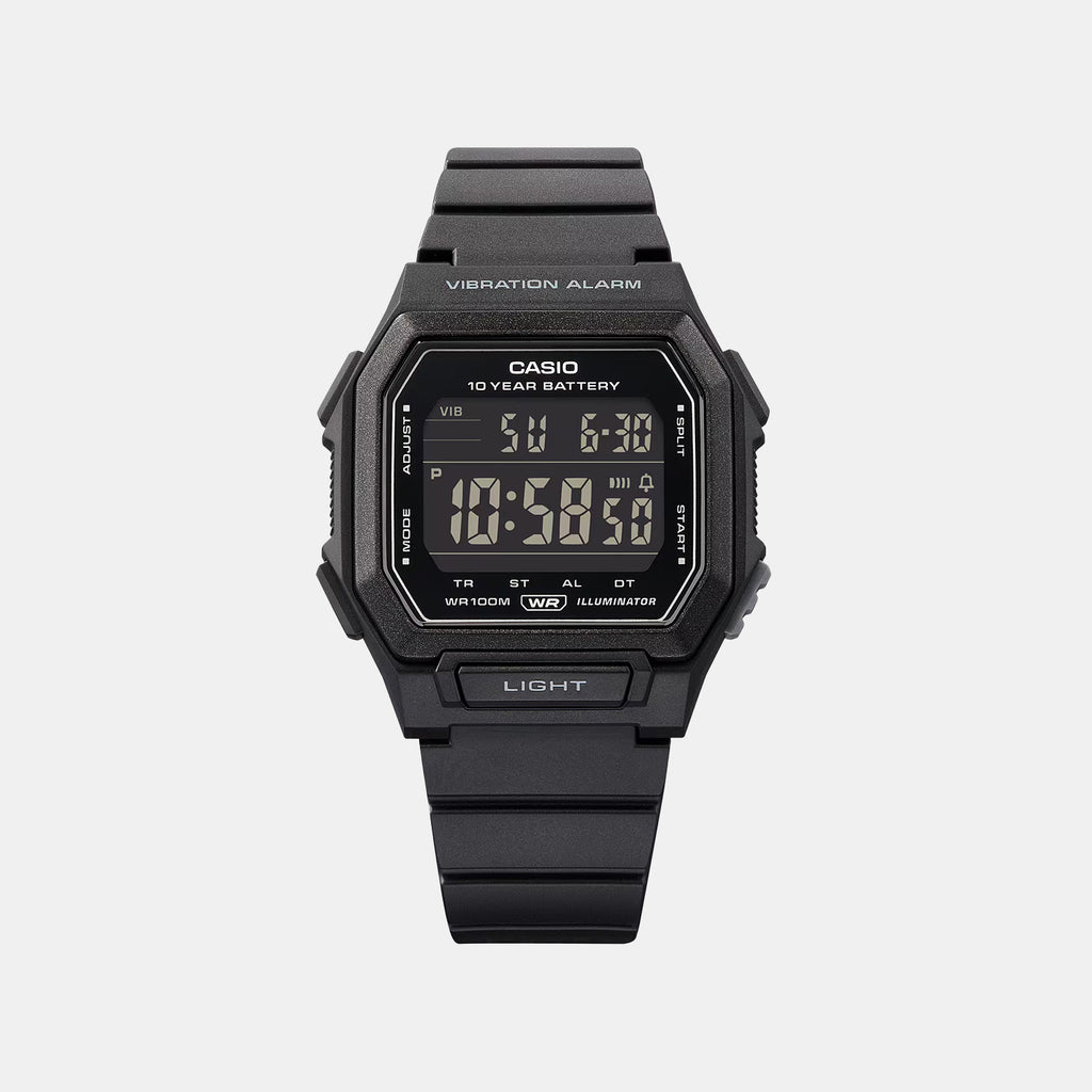 Unisex Quartz Black Dial Digital Resin Watch D442