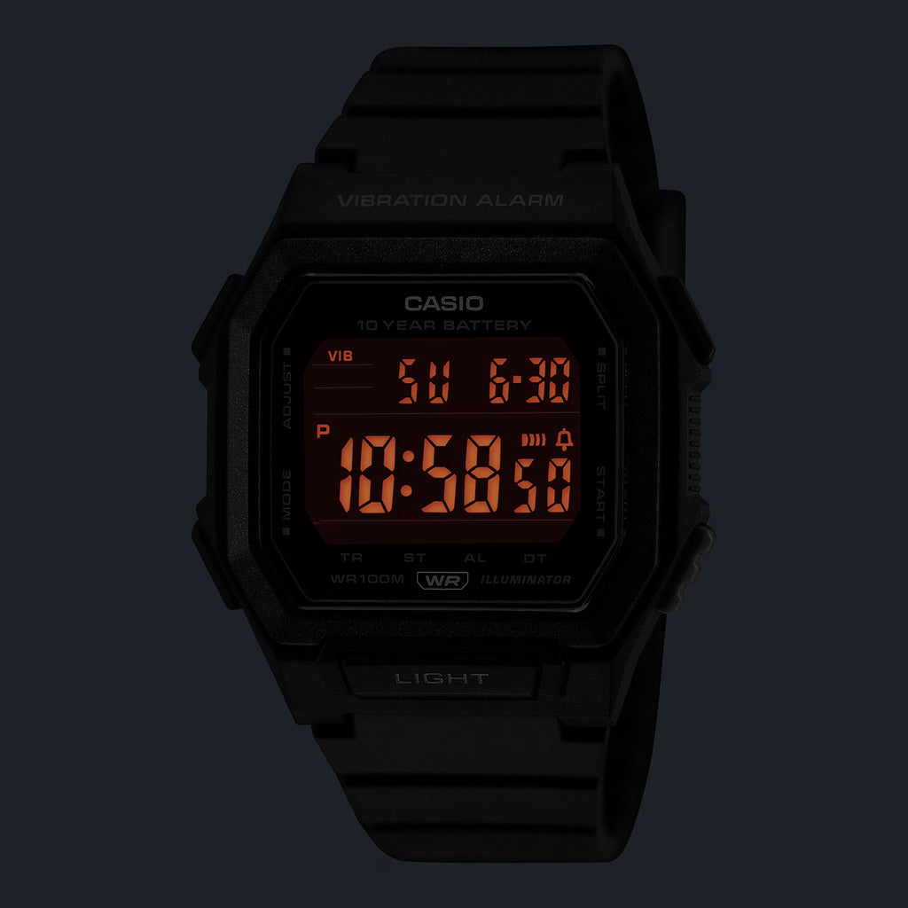Unisex Quartz Black Dial Digital Resin Watch D442