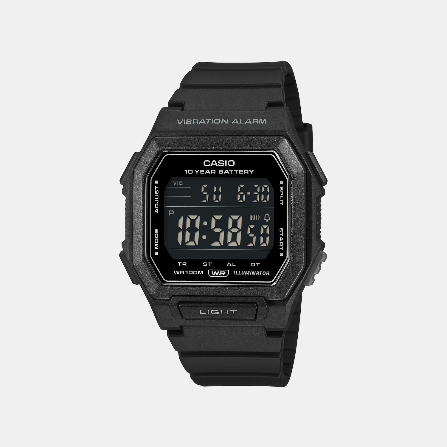 Unisex Quartz Black Dial Digital Resin Watch D442