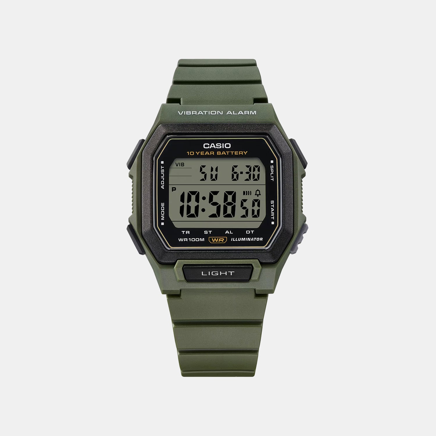 Unisex Quartz Black Dial Digital Resin Watch D443