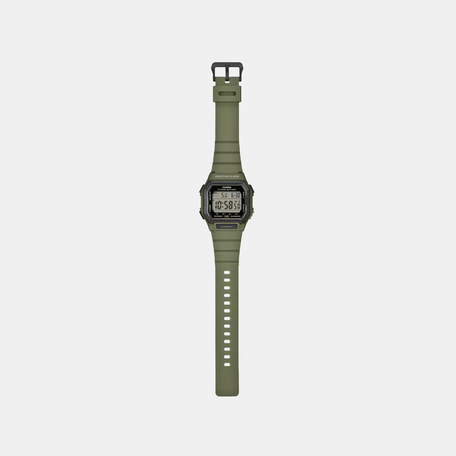 Unisex Quartz Black Dial Digital Resin Watch D443