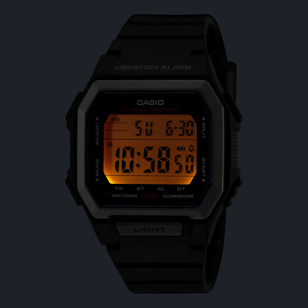 Unisex Quartz Black Dial Digital Resin Watch D443