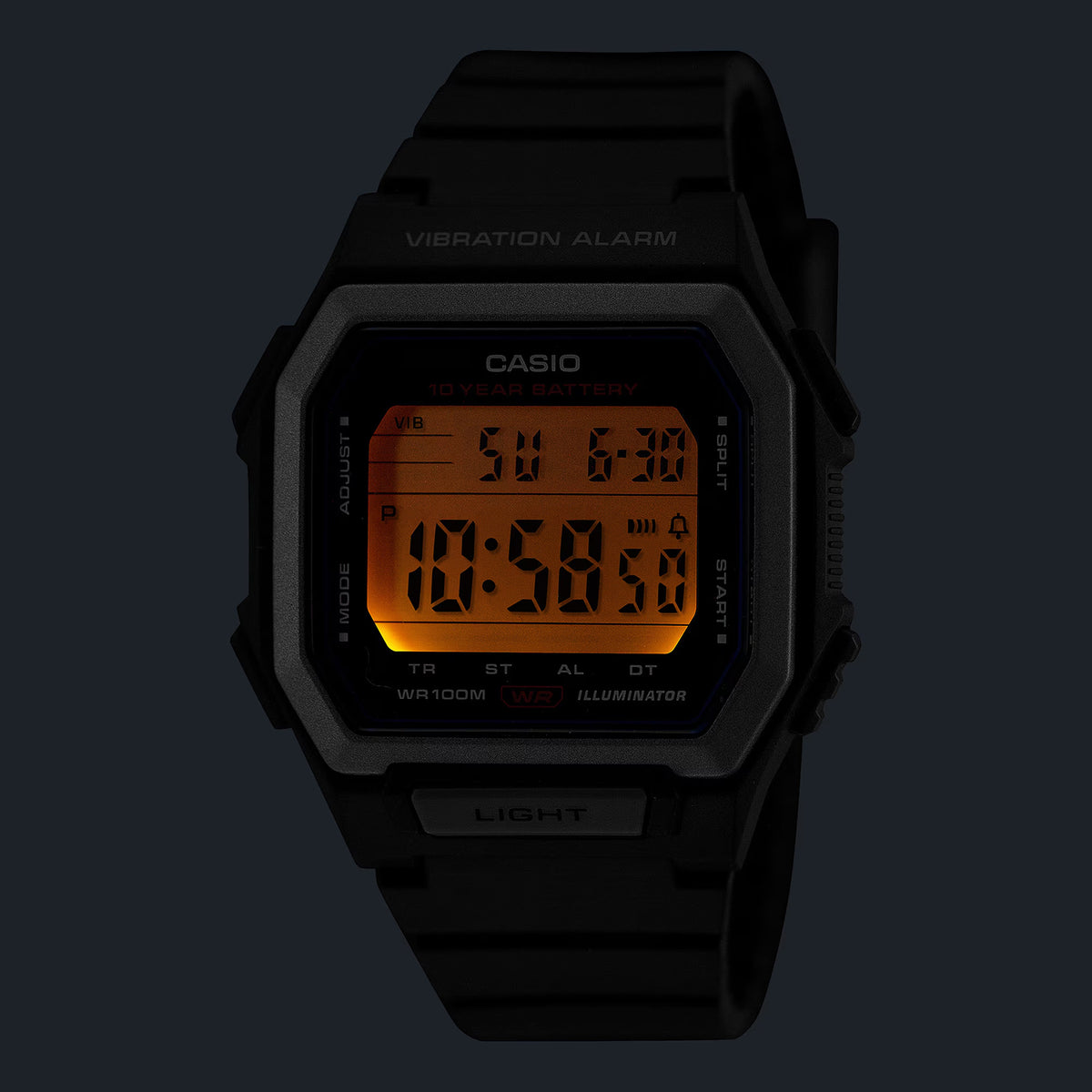 Youth Unisex Quartz Transparent Dial Digital Resin Watch D443