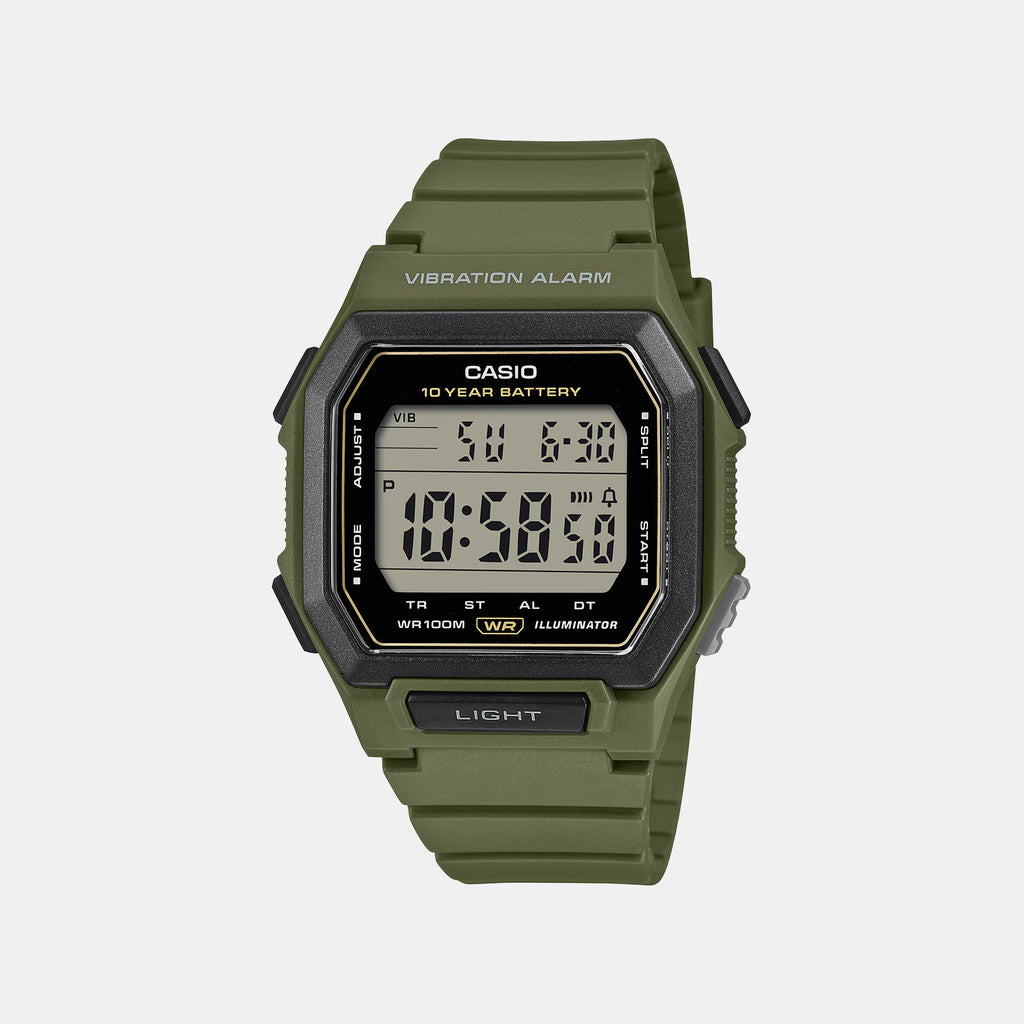 Unisex Quartz Black Dial Digital Resin Watch D443