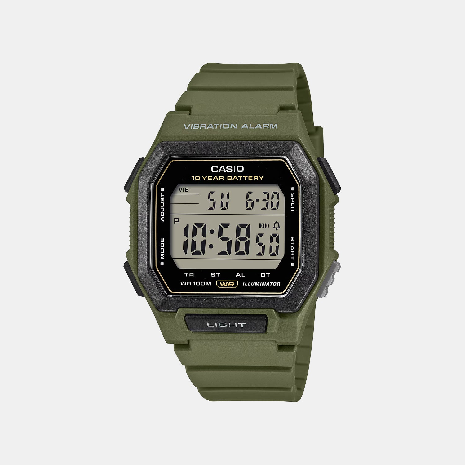 Unisex Quartz Black Dial Digital Resin Watch D443