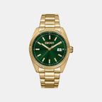 Everyday Men Quartz Green Dial Analog Stainless Steel Watch DK1G133M0035