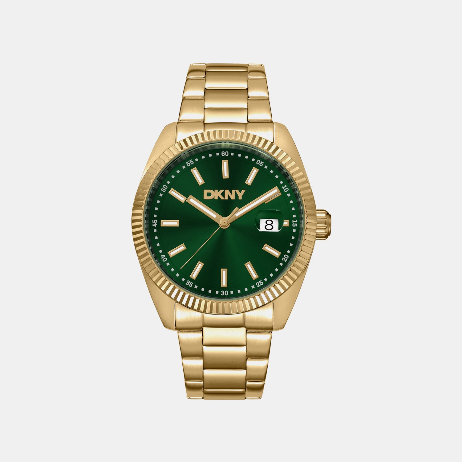 Everyday Men Quartz Green Dial Analog Stainless Steel Watch DK1G133M0035