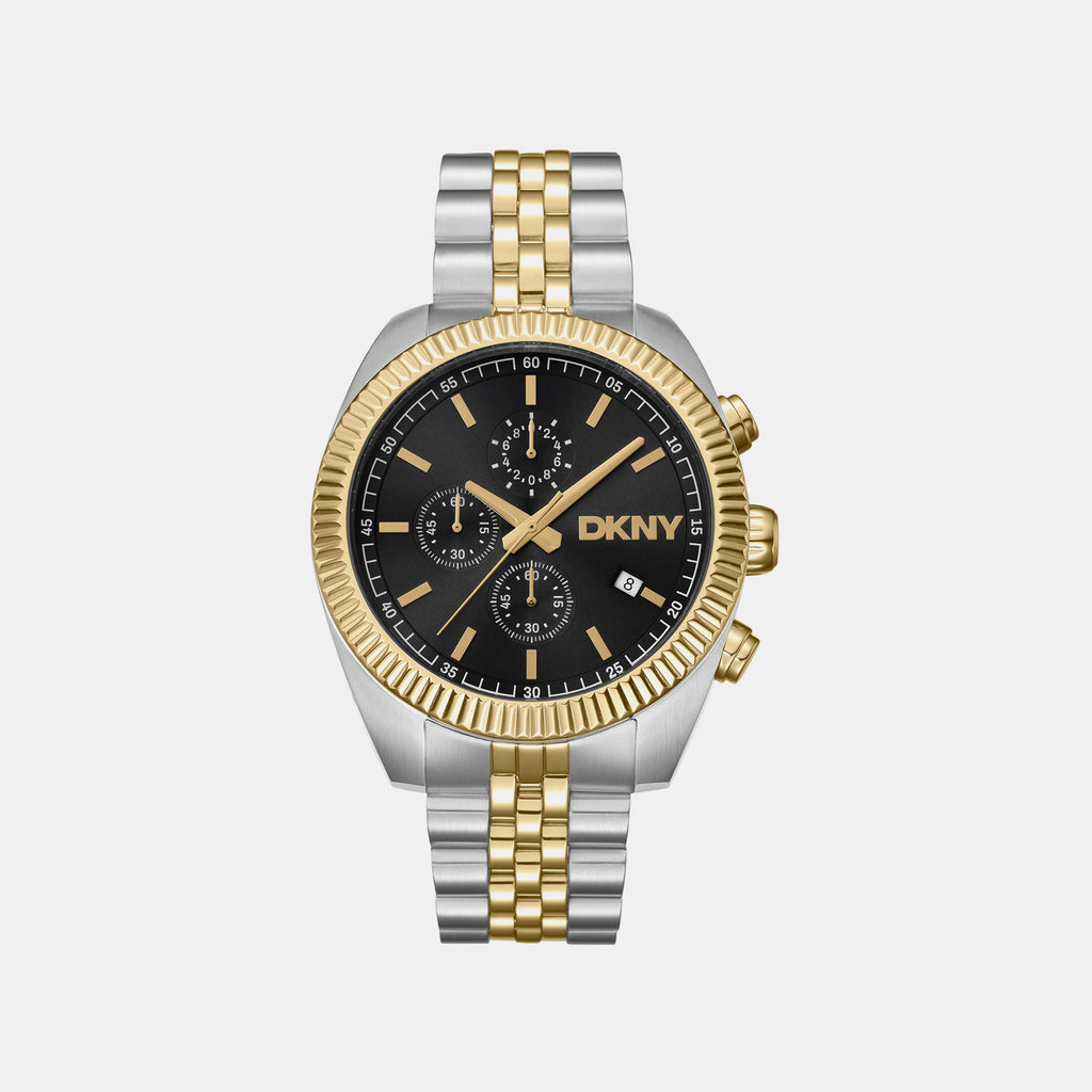 Everyday Men Quartz Black Dial Chronograph Stainless Steel Watch DK1G134M0065