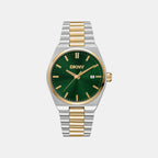 Everyday Men Quartz Green Dial Analog Stainless Steel Watch DK1G135M0085