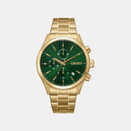 Active Men Quartz Green Dial Chronograph Stainless Steel Watch DK1G136M0065
