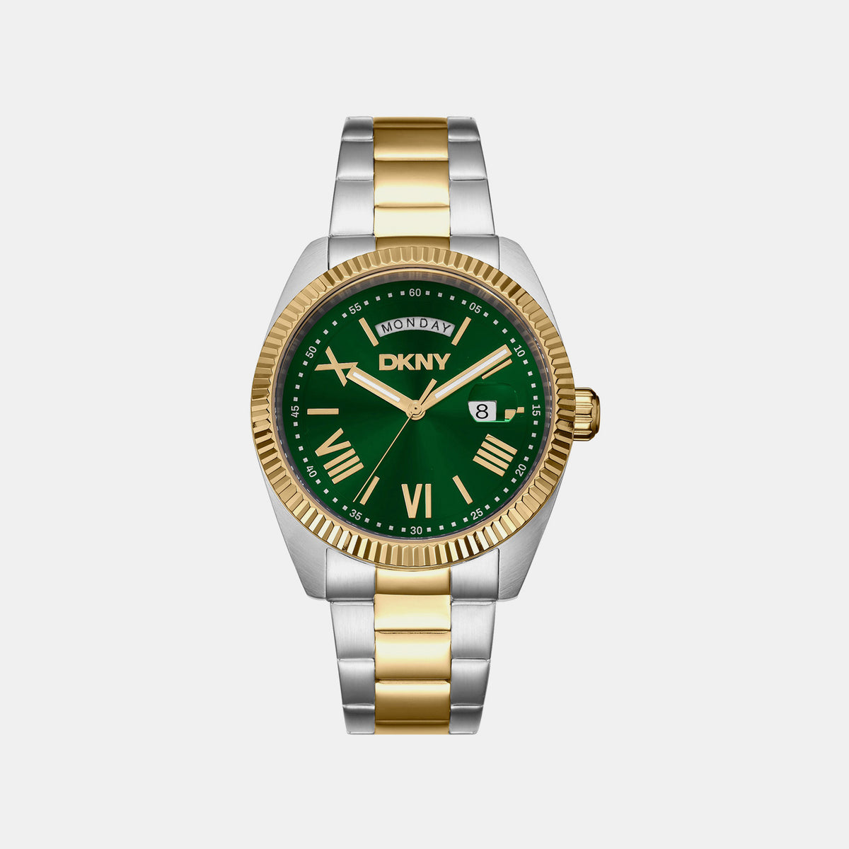 Everyday Men Quartz Green Dial Analog Stainless Steel Watch DK1G141M0075