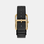 City Maxi Women Quartz Black Dial Analog Leather Watch DK1L001L0025