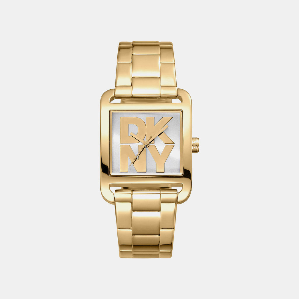 City Maxi Women Quartz Silver Dial Analog Stainless Steel Watch DK1L001M0045