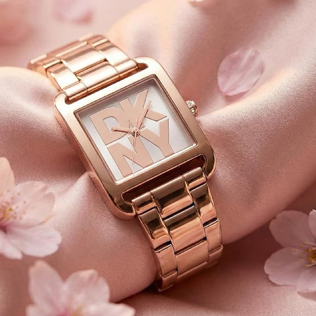 City Maxi Women Quartz Silver Dial Analog Stainless Steel Watch DK1L001M0055