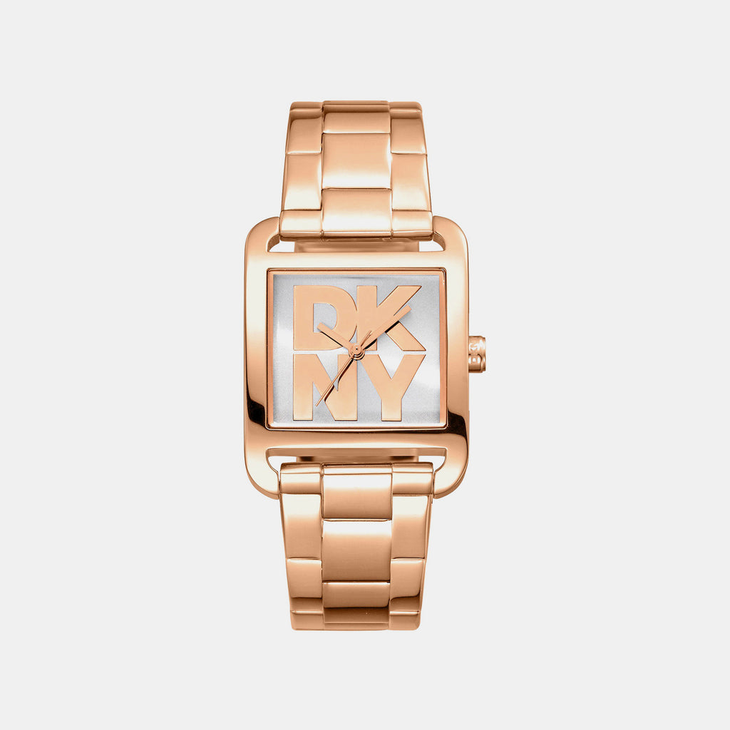 City Maxi Women Quartz Silver Dial Analog Stainless Steel Watch DK1L001M0055