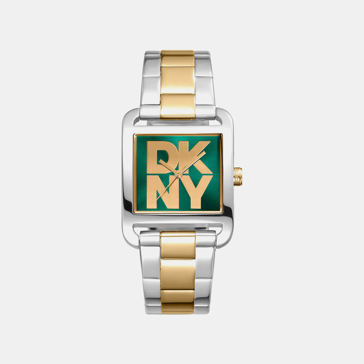 City Maxi Women Quartz Green Dial Analog Stainless Steel Watch DK1L001M0065
