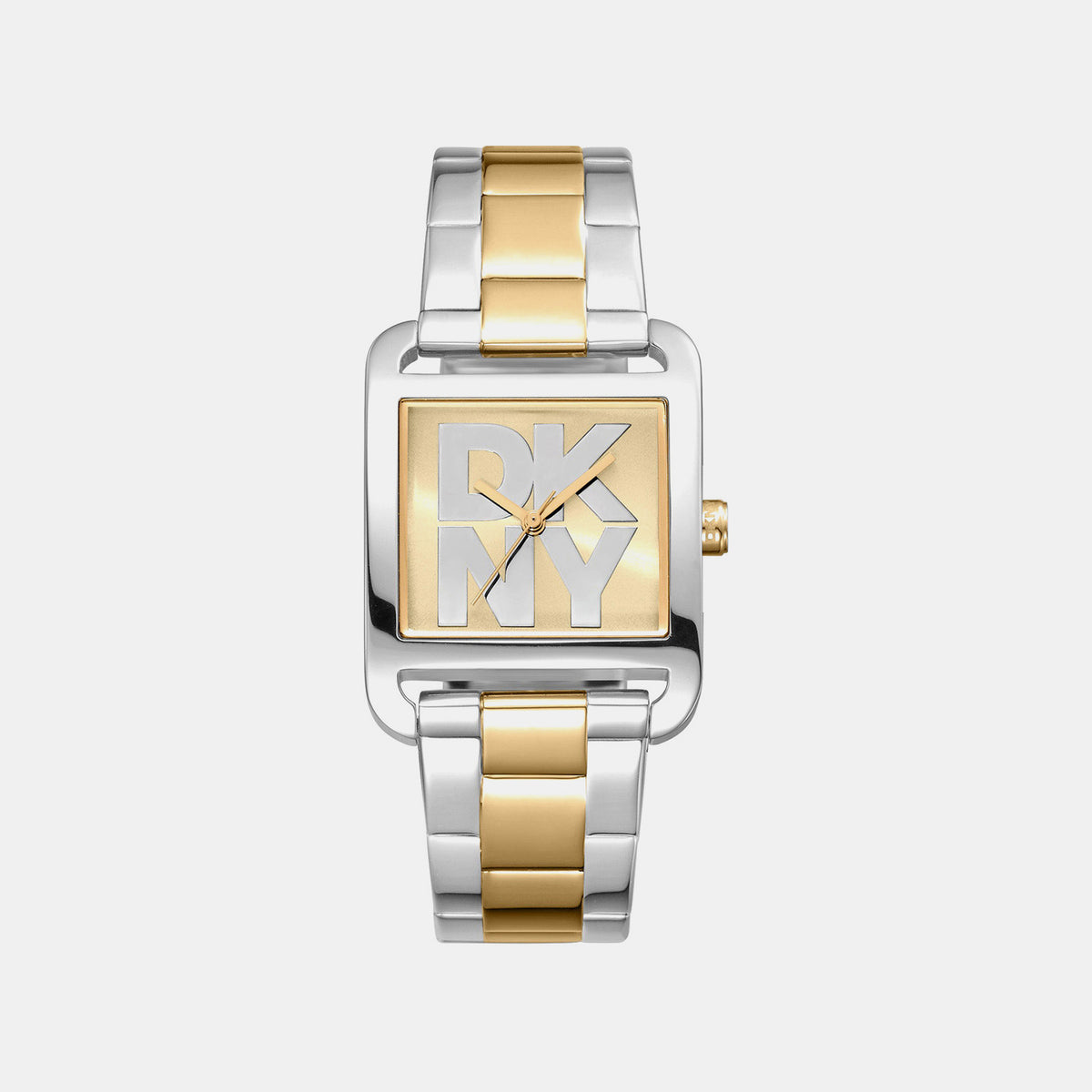 City Maxi Women Quartz Champagne Dial Analog Stainless Steel Watch DK1L001M0075