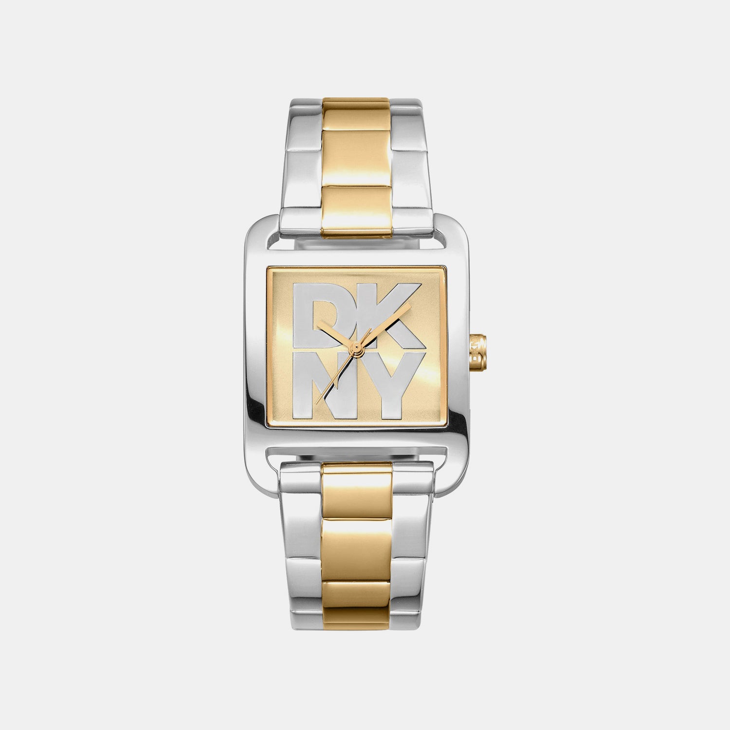 City Maxi Women Quartz Champagne Dial Analog Stainless Steel Watch DK1L001M0075