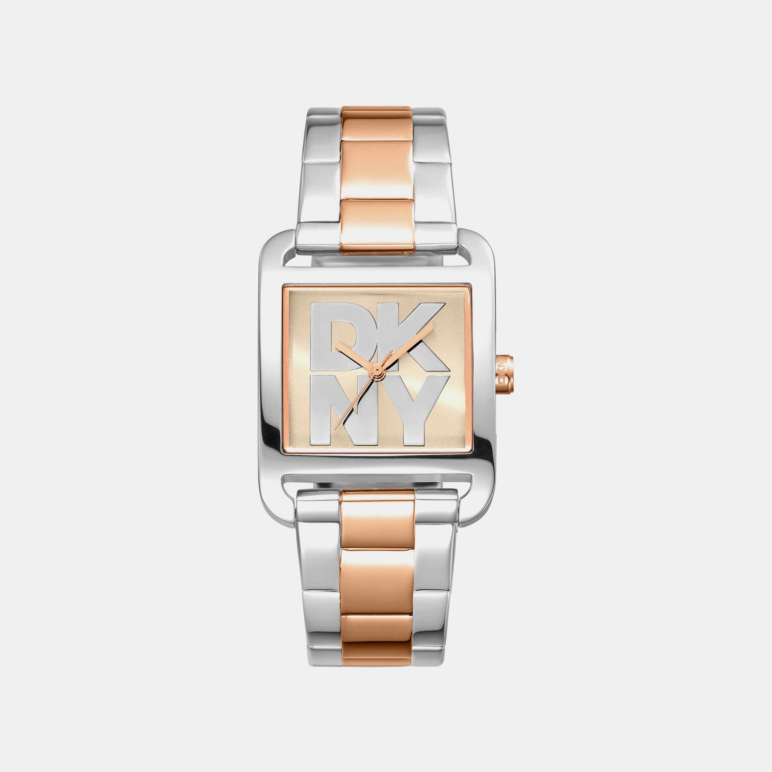 City Maxi Women Quartz Rose Gold Dial Analog Stainless Steel Watch DK1L001M0085