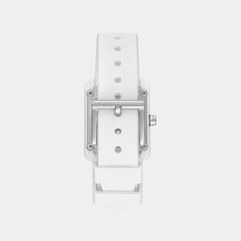 City Sport Women Quartz Silver Dial Analog Silicone Watch DK1L002P0015