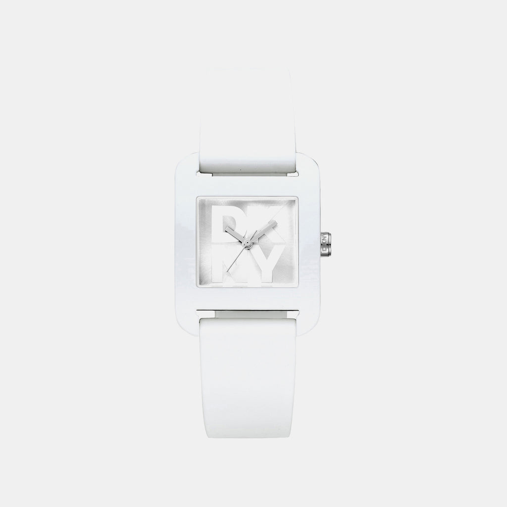 City Sport Women Quartz Silver Dial Analog Silicone Watch DK1L002P0015