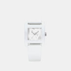 City Sport Women Quartz Silver Dial Analog Silicone Watch DK1L002P0015