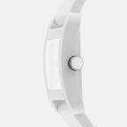 City Sport Women Quartz Silver Dial Analog Silicone Watch DK1L002P0015