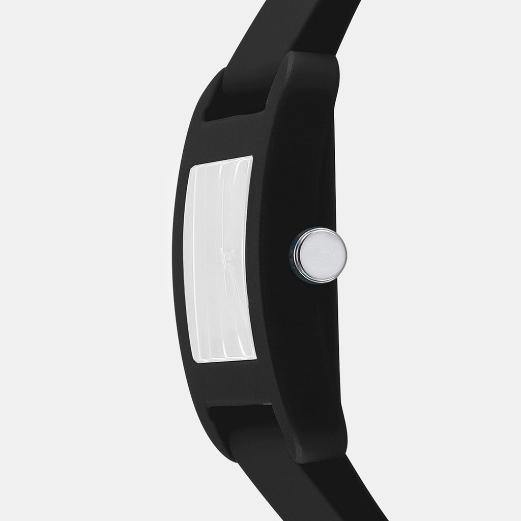 City Sport Women Quartz Black Dial Analog Silicone Watch DK1L002P0025