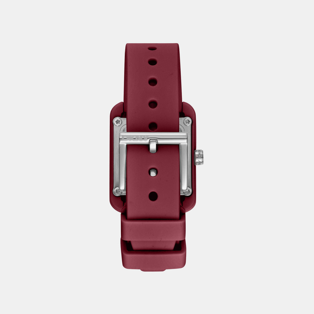 City Sport Women Quartz Red Dial Analog Silicone Watch DK1L002P0035