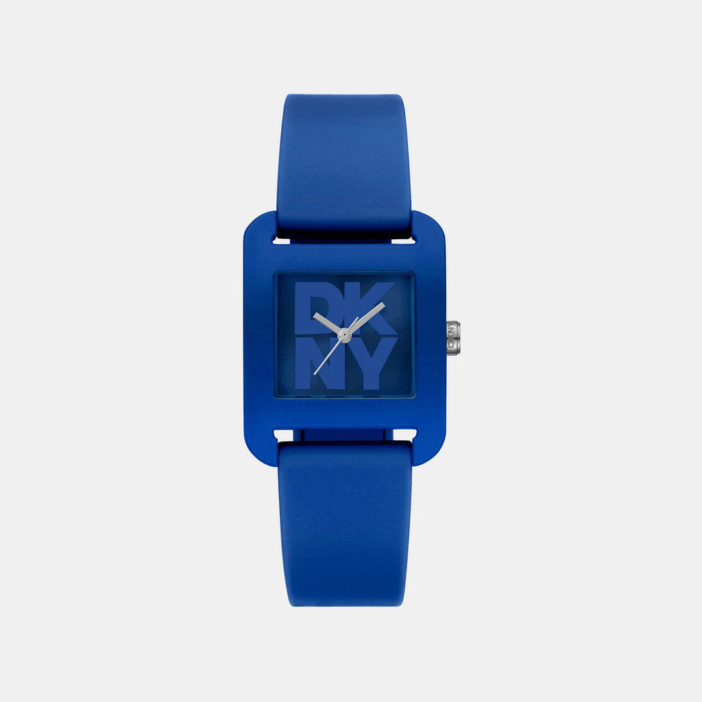 City Sport Women Quartz Blue Dial Analog Silicone Watch DK1L002P0055