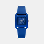 City Sport Women Quartz Blue Dial Analog Silicone Watch DK1L002P0055