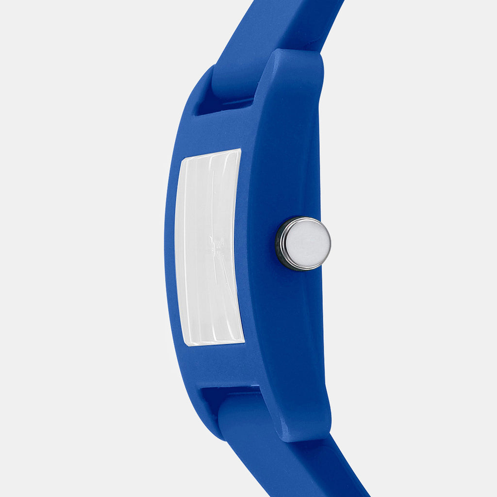City Sport Women Quartz Blue Dial Analog Silicone Watch DK1L002P0055