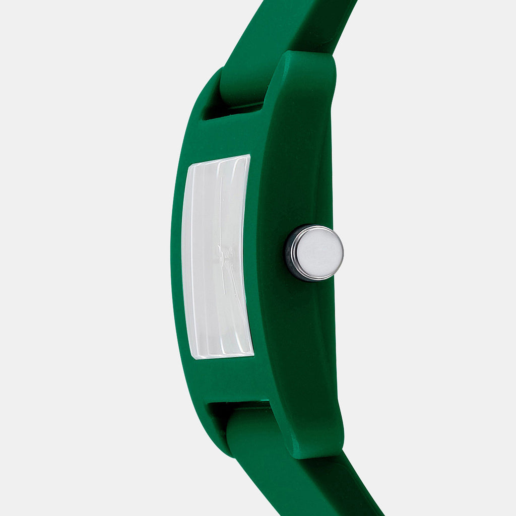City Sport Women Quartz Green Dial Analog Silicone Watch DK1L002P0065