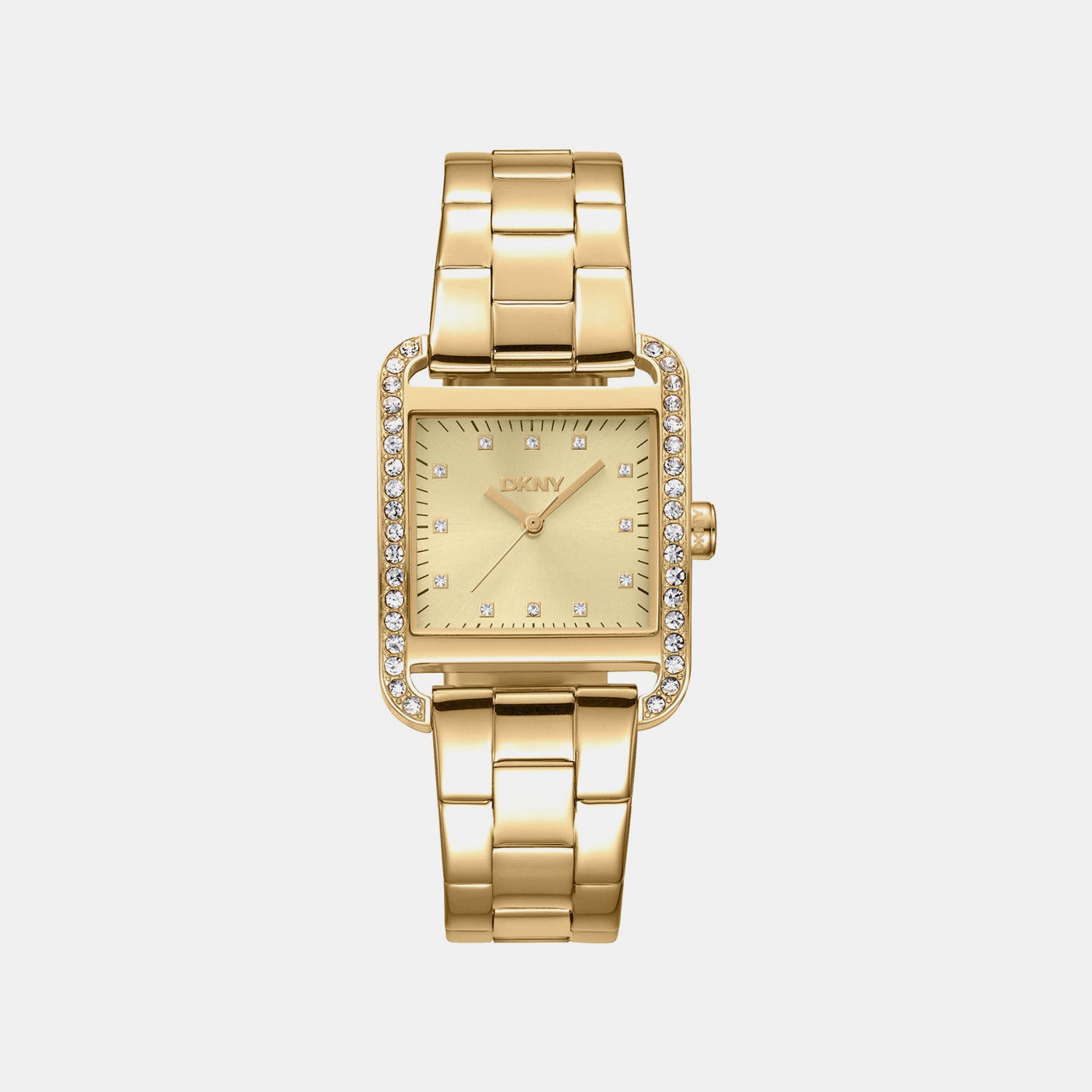 City Glitz Women Quartz Champagne Dial Analog Stainless Steel Watch DK1L003M0025