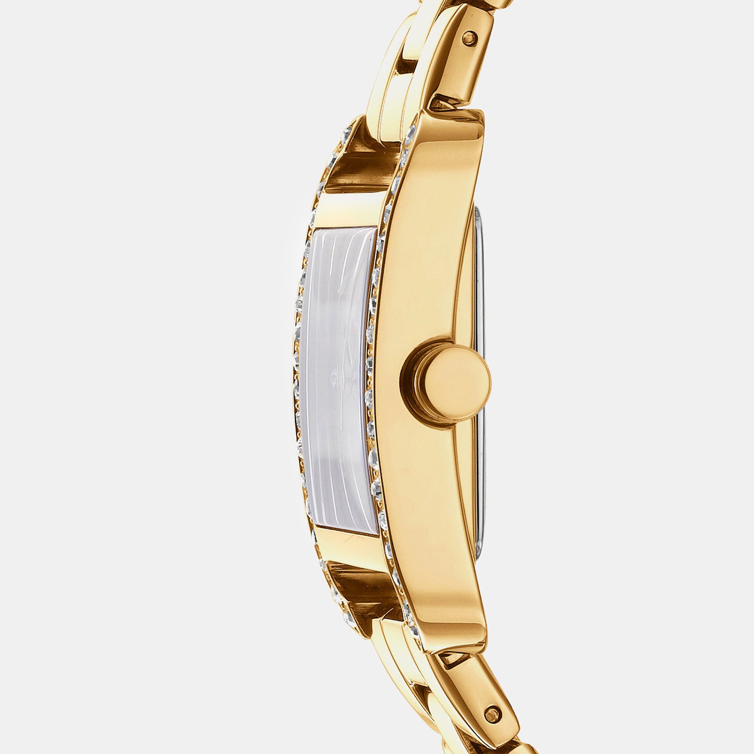 City Glitz Women Quartz Champagne Dial Analog Stainless Steel Watch DK1L003M0025