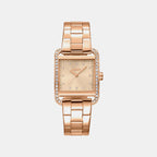 City Glitz Women Quartz Rose Gold Dial Analog Stainless Steel Watch DK1L003M0035
