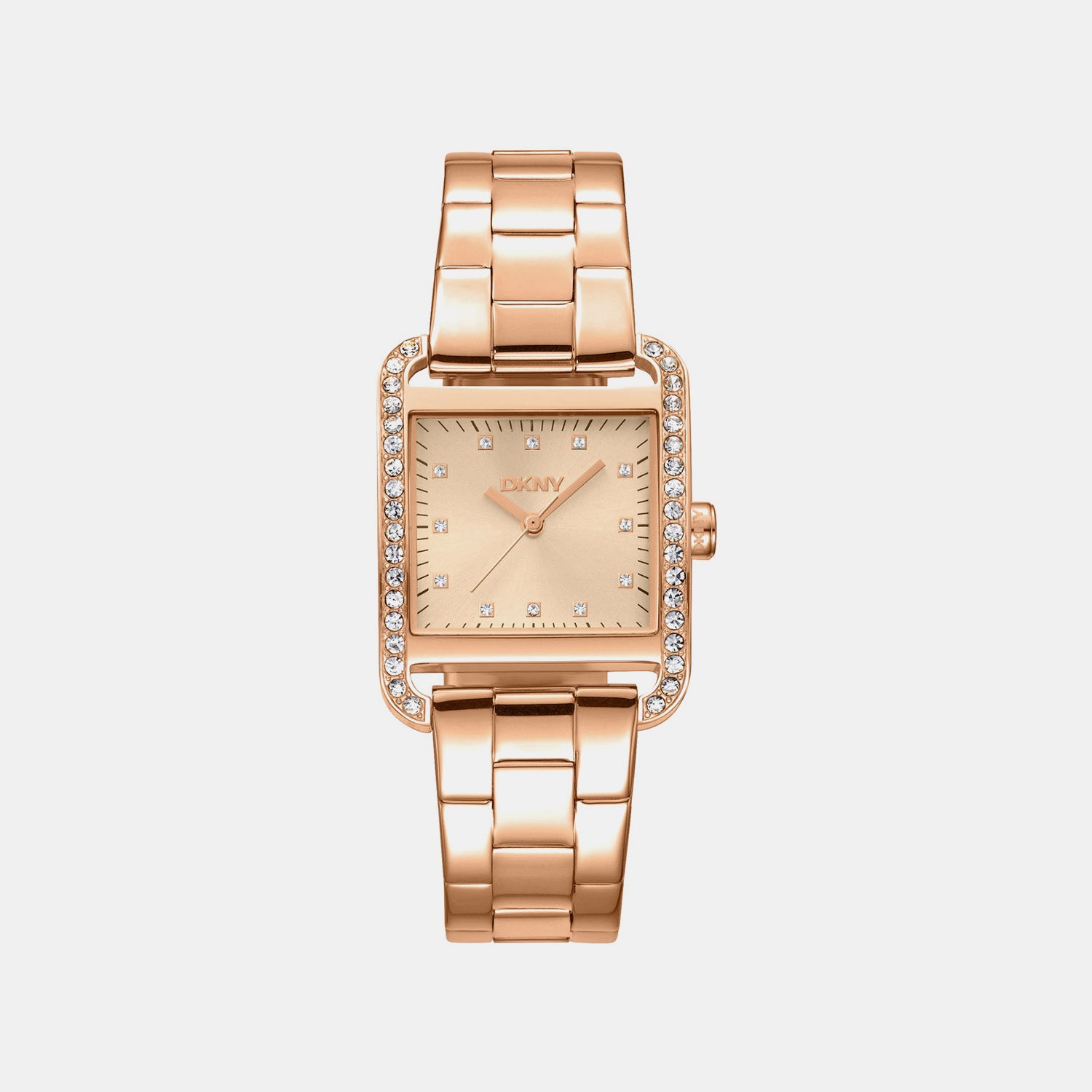 City Glitz Women Quartz Rose Gold Dial Analog Stainless Steel Watch DK1L003M0035