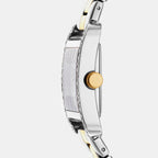 City Glitz Women Quartz Silver Dial Analog Stainless Steel Watch DK1L003M0045