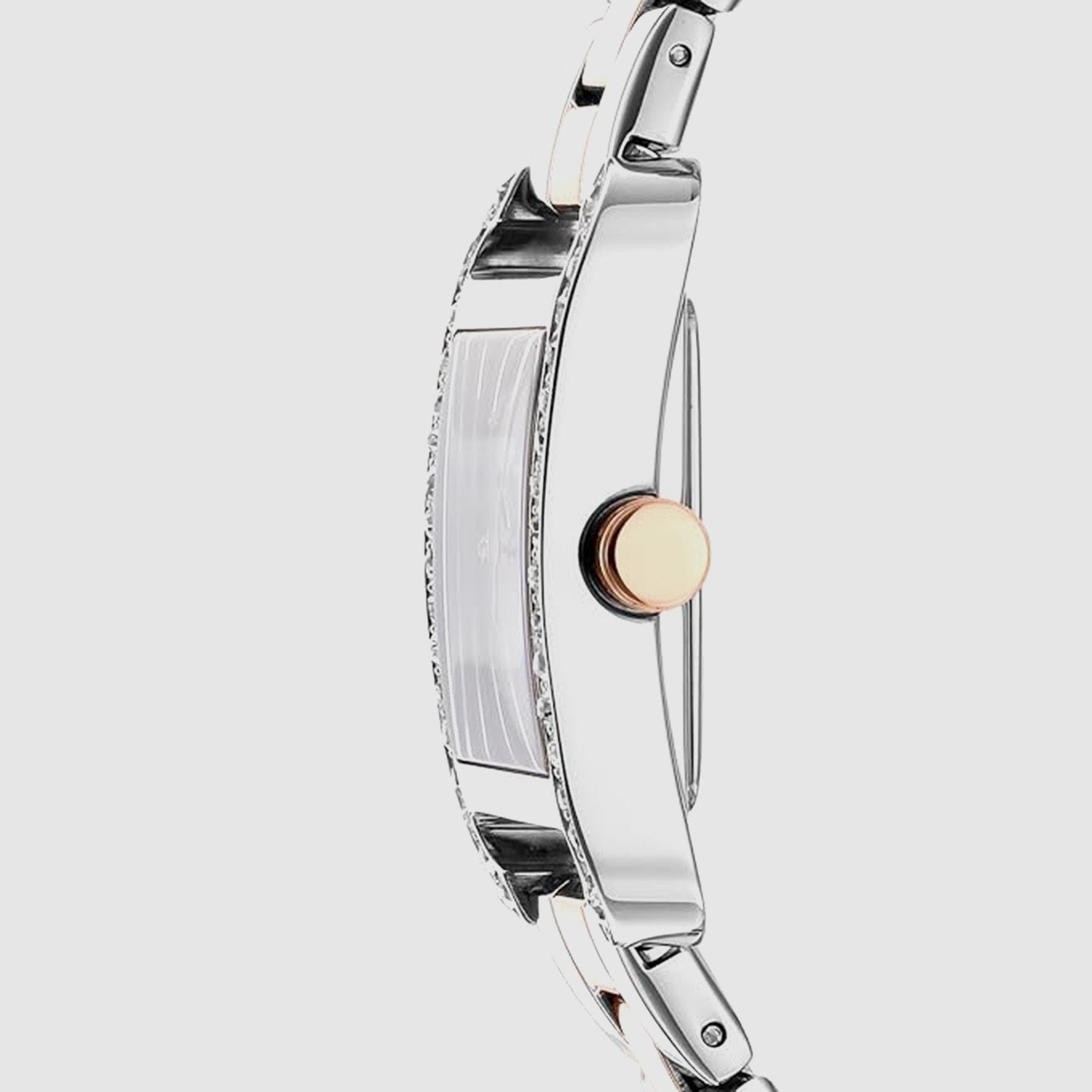 City Glitz Women Quartz Silver Dial Analog Stainless Steel Watch DK1L003M0055