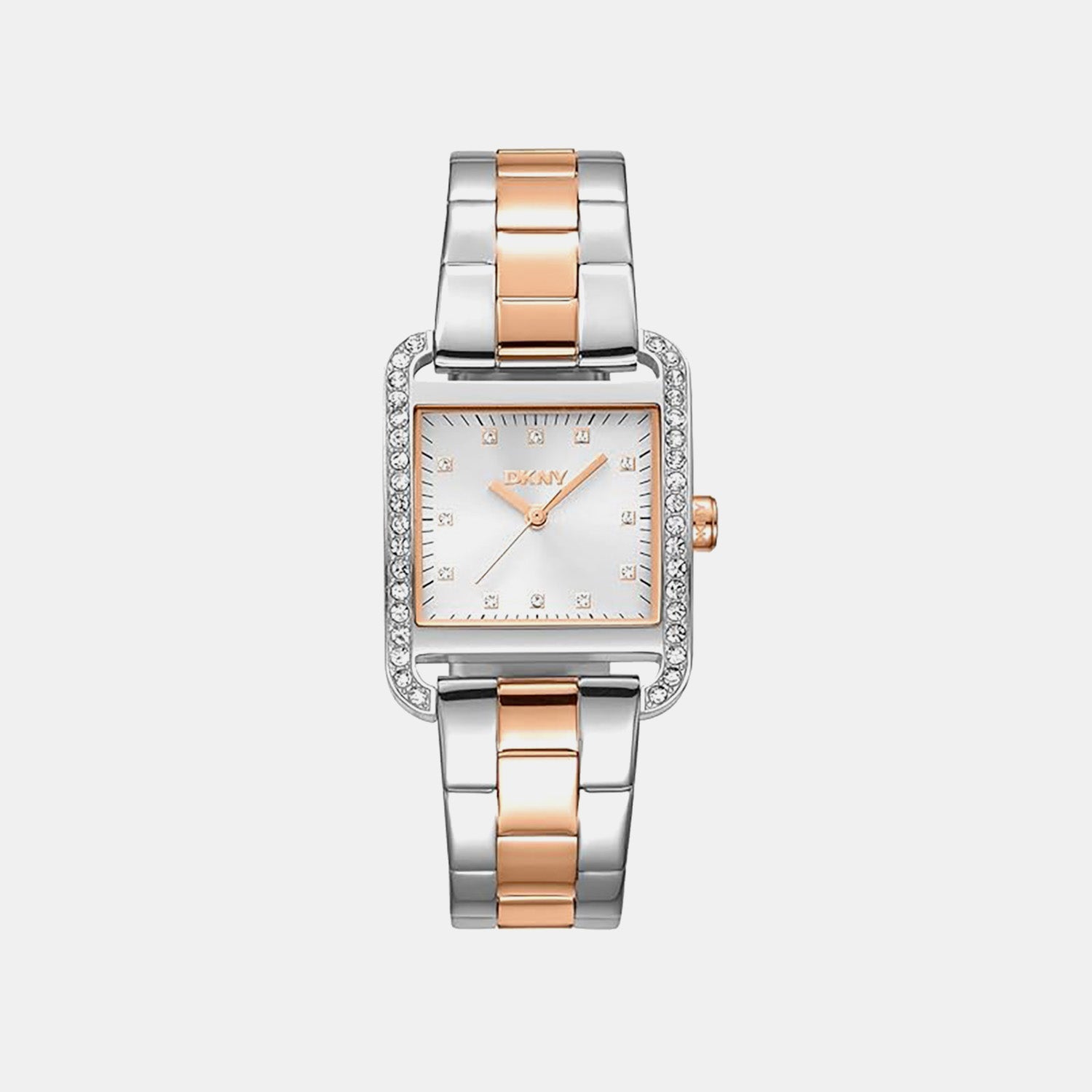 City Glitz Women Quartz Silver Dial Analog Stainless Steel Watch DK1L003M0055