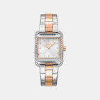 City Glitz Women Quartz Silver Dial Analog Stainless Steel Watch DK1L003M0055