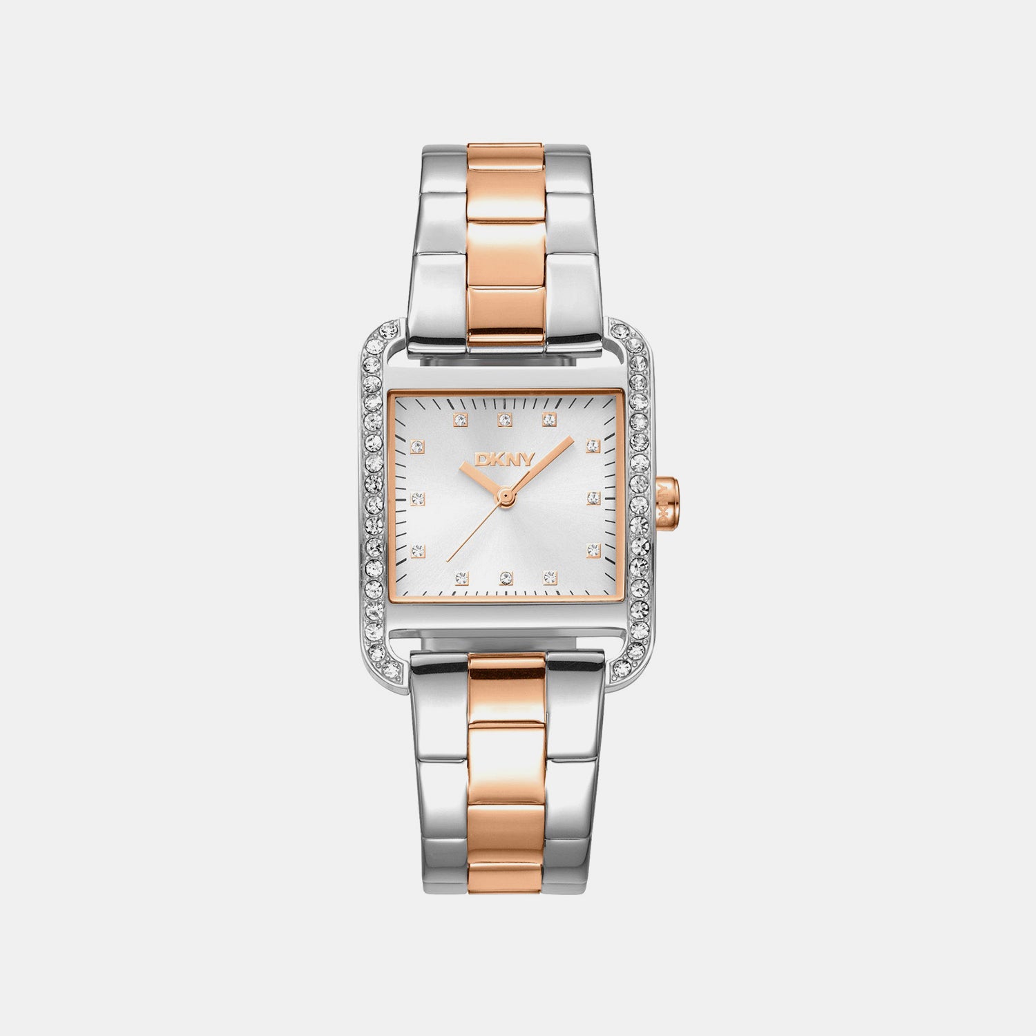 City Glitz Women Quartz Silver Dial Analog Stainless Steel Watch DK1L003M0055