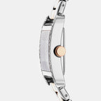 City Glitz Women Quartz Silver Dial Analog Stainless Steel Watch DK1L003M0055