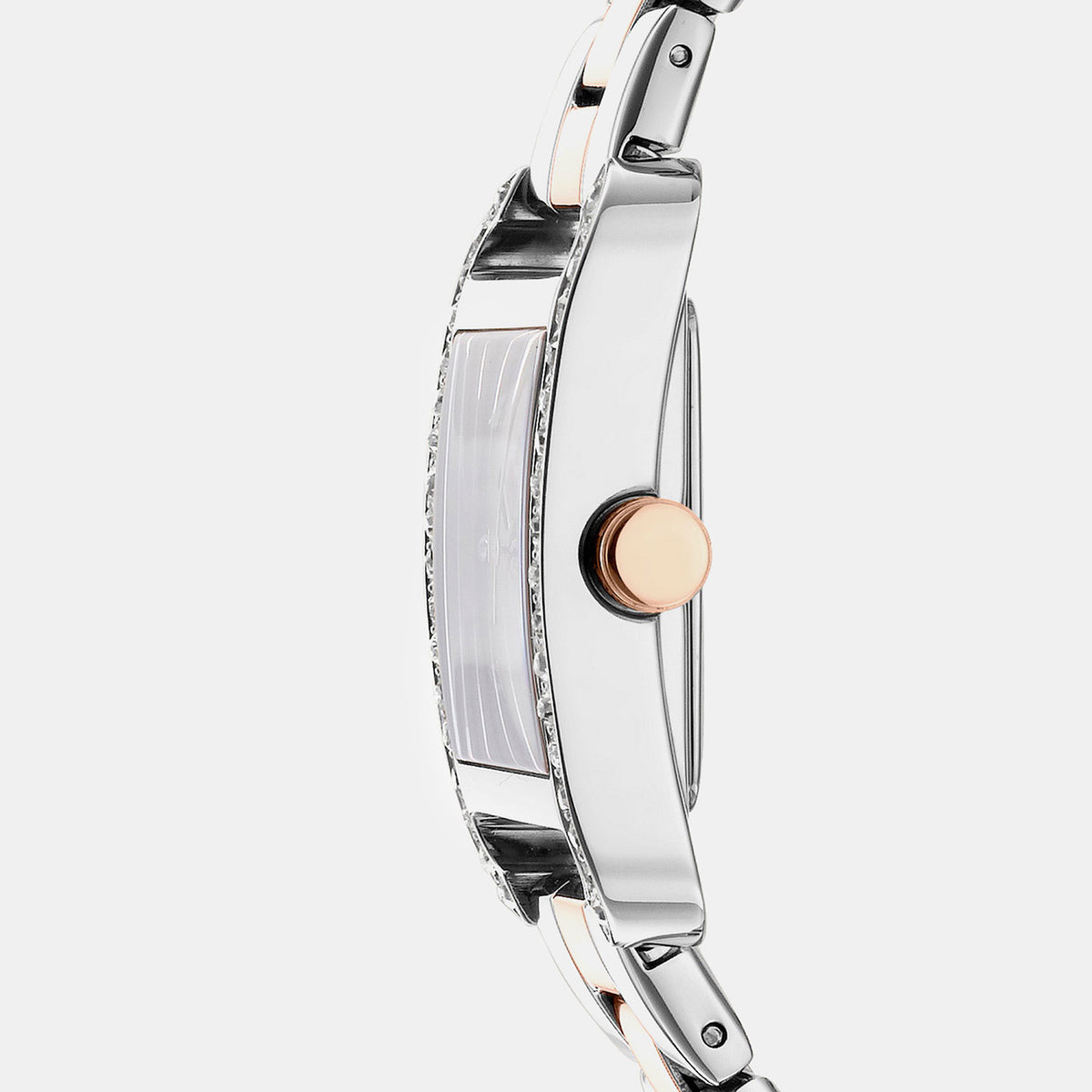 City Glitz Women Quartz Silver Dial Analog Stainless Steel Watch DK1L003M0055