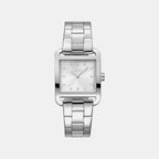 City Midi Women Quartz Silver Dial Analog Stainless Steel Watch DK1L004M0045